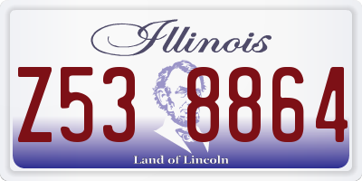 IL license plate Z538864
