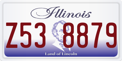 IL license plate Z538879