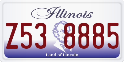 IL license plate Z538885