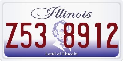IL license plate Z538912