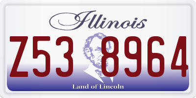 IL license plate Z538964