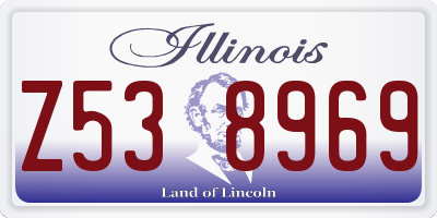 IL license plate Z538969
