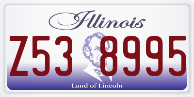 IL license plate Z538995