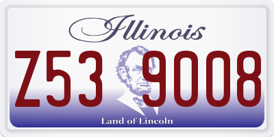 IL license plate Z539008