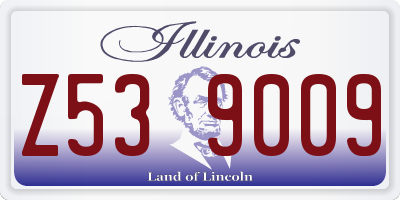 IL license plate Z539009
