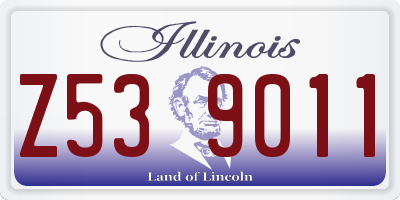 IL license plate Z539011