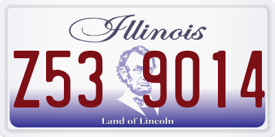 IL license plate Z539014