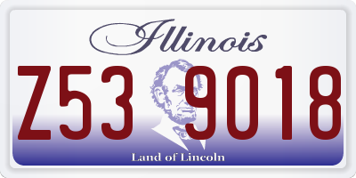 IL license plate Z539018