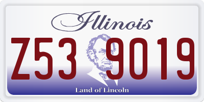 IL license plate Z539019