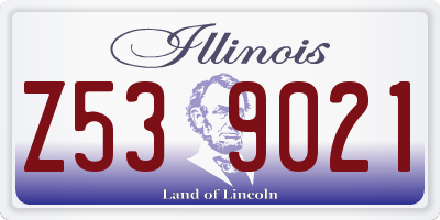 IL license plate Z539021