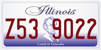 IL license plate Z539022