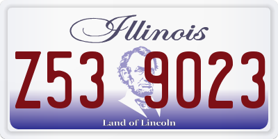 IL license plate Z539023