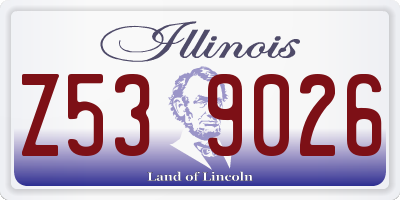 IL license plate Z539026