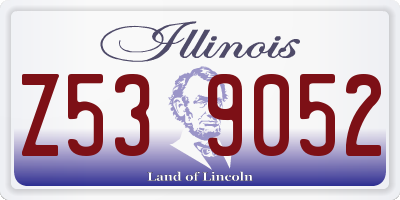 IL license plate Z539052