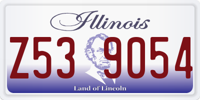 IL license plate Z539054