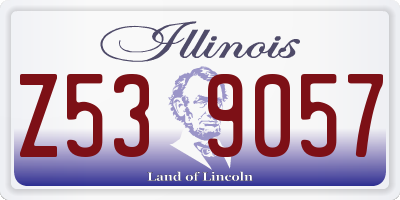 IL license plate Z539057