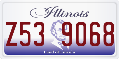 IL license plate Z539068