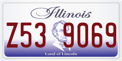 IL license plate Z539069