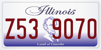 IL license plate Z539070