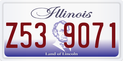 IL license plate Z539071