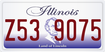 IL license plate Z539075