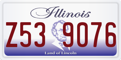 IL license plate Z539076