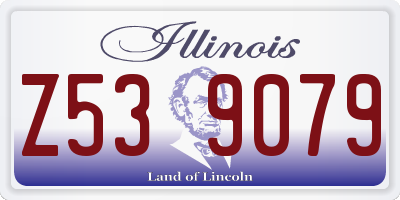 IL license plate Z539079