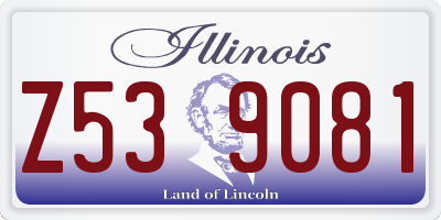 IL license plate Z539081