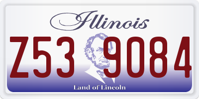 IL license plate Z539084