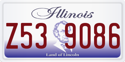 IL license plate Z539086