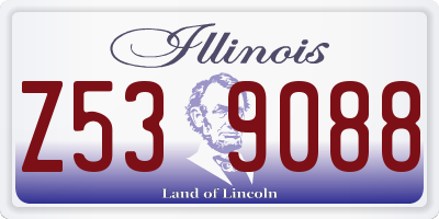 IL license plate Z539088