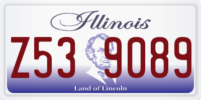 IL license plate Z539089