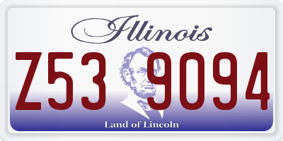 IL license plate Z539094