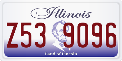 IL license plate Z539096