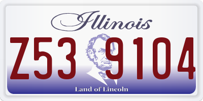 IL license plate Z539104