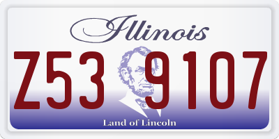 IL license plate Z539107