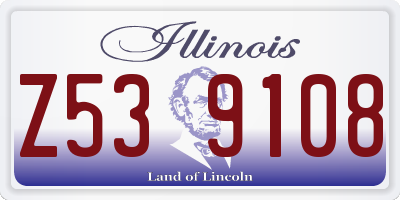 IL license plate Z539108