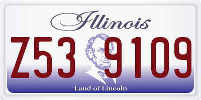 IL license plate Z539109