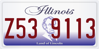IL license plate Z539113