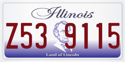 IL license plate Z539115