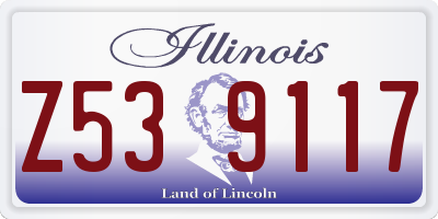 IL license plate Z539117