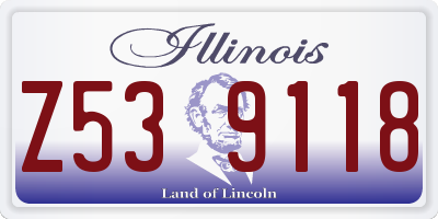 IL license plate Z539118