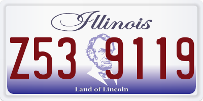 IL license plate Z539119