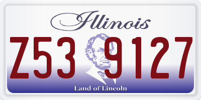 IL license plate Z539127