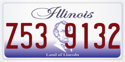 IL license plate Z539132