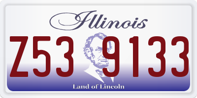 IL license plate Z539133