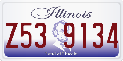 IL license plate Z539134