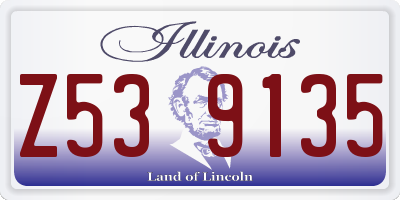 IL license plate Z539135