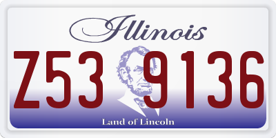 IL license plate Z539136