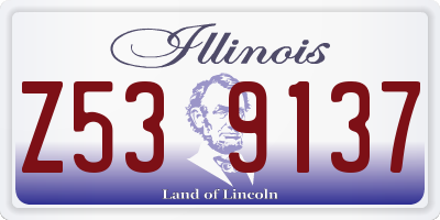 IL license plate Z539137